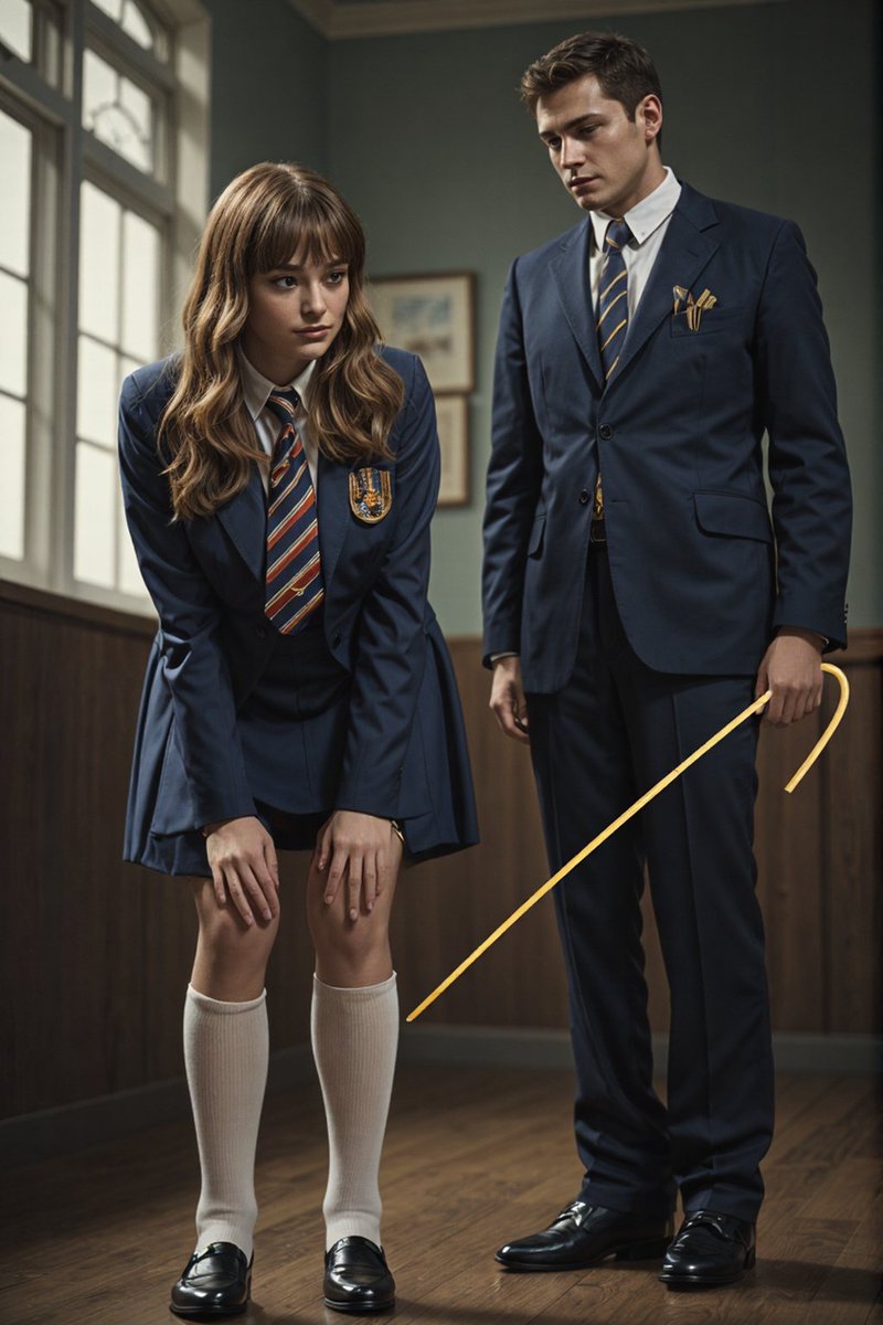 NdorPaul's tweet photo. English education 1970s, two miscreant young ladies face the cane from their teacher's.
#spanking #corporalpunishment #school #caning https://t.co/03QeNJ1PhI