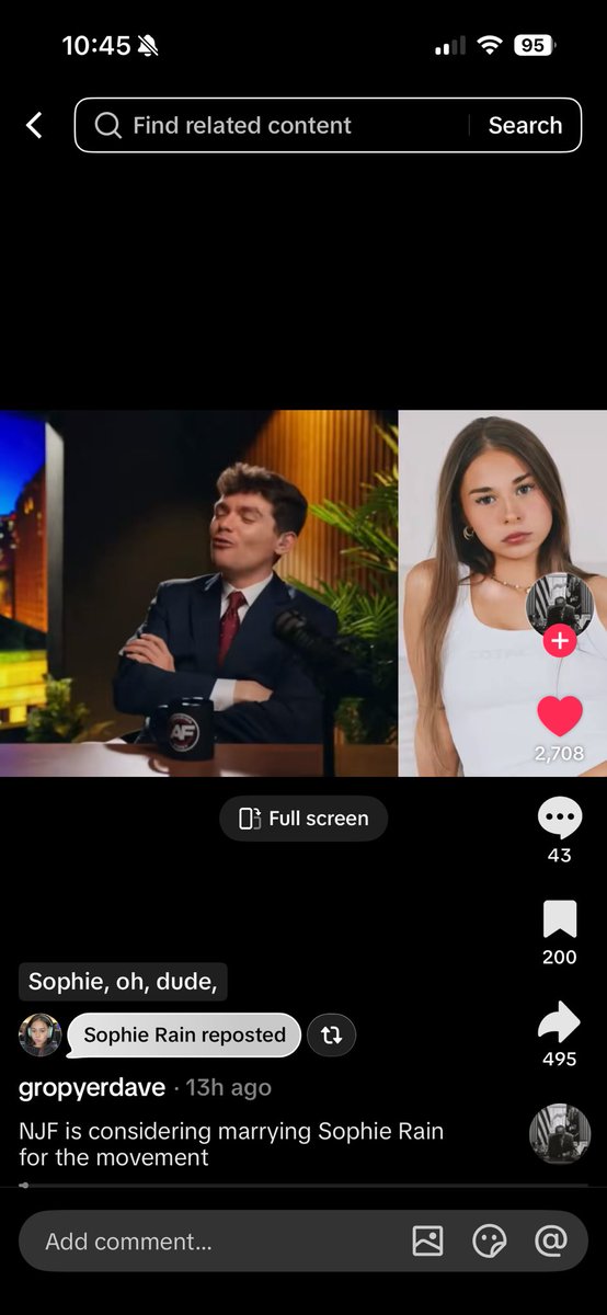 slavicular's tweet photo. @sophieraiin reposts @NickJFuentes talking about his aspirations to get married ❤️‍🩹 https://t.co/j7L9DM2hVG