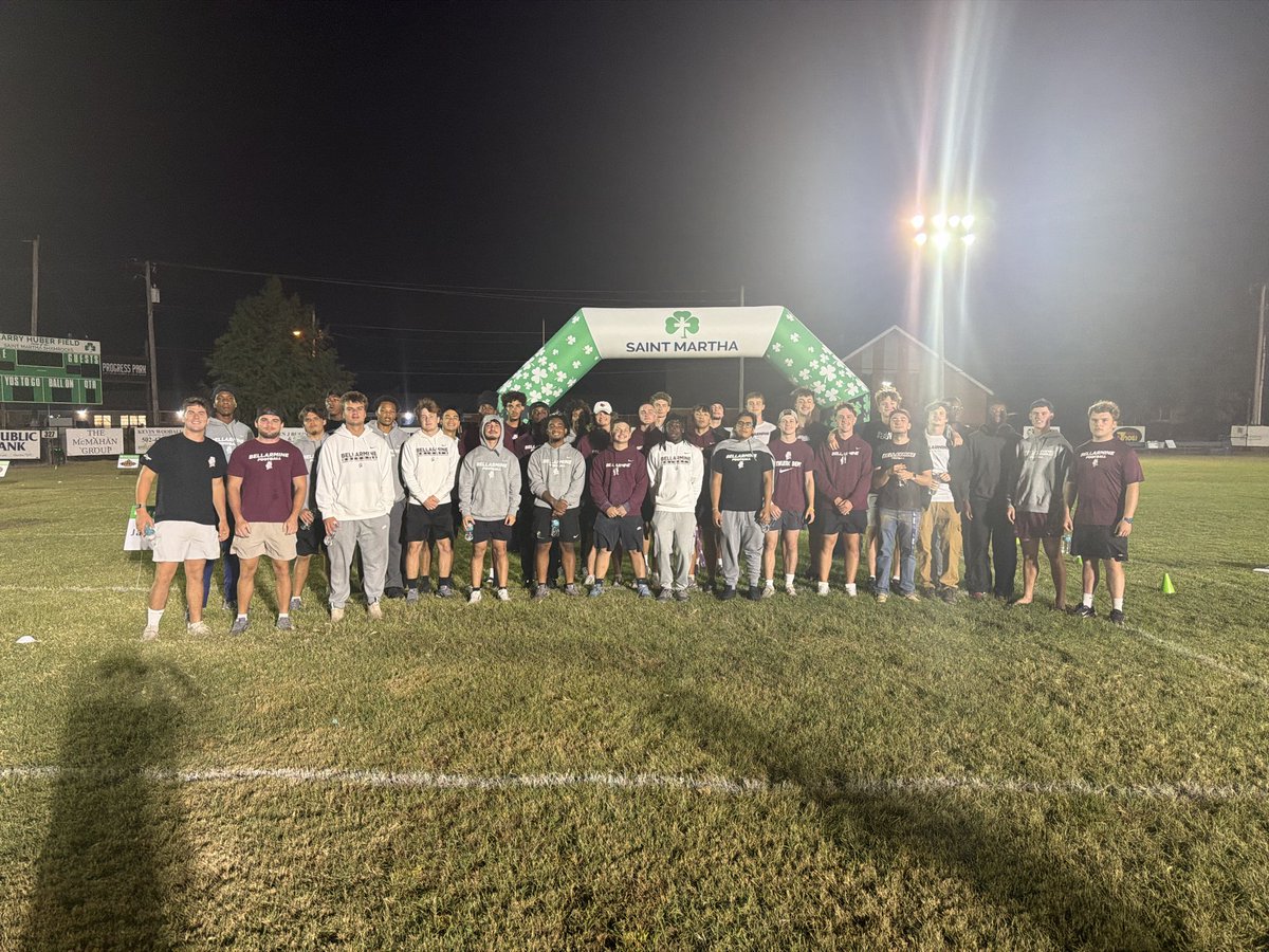 BUKnightsFB's tweet photo. It was an early morning, but we were glad to be there to help St. Martha get everything set up for their Rock-A-Thon event today! ⚔️☘️ https://t.co/MJgwN8nEhZ
