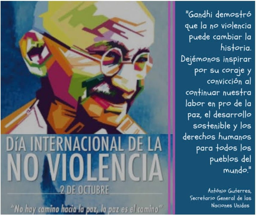 Oficial_Morei's tweet photo. Hoy, Día Internacional de la No Violencia, hagamos de la paz una forma de vida.
No podemos construir una sociedad digna mientras destruimos la naturaleza, contaminamos nuestros ríos o permitimos que la violencia siga arrebatando vidas.
#2DeOctubreDíaDeLaNoViolencia https://t.co/AnXHVEV5r5