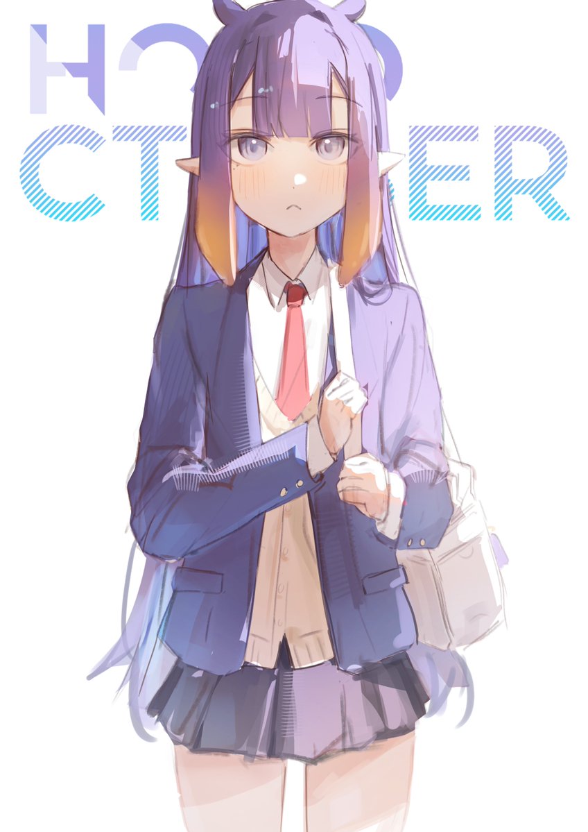 chocomint24801's tweet photo. Day 2: School Uniform
#holoctober #inART https://t.co/qYYaczntO6