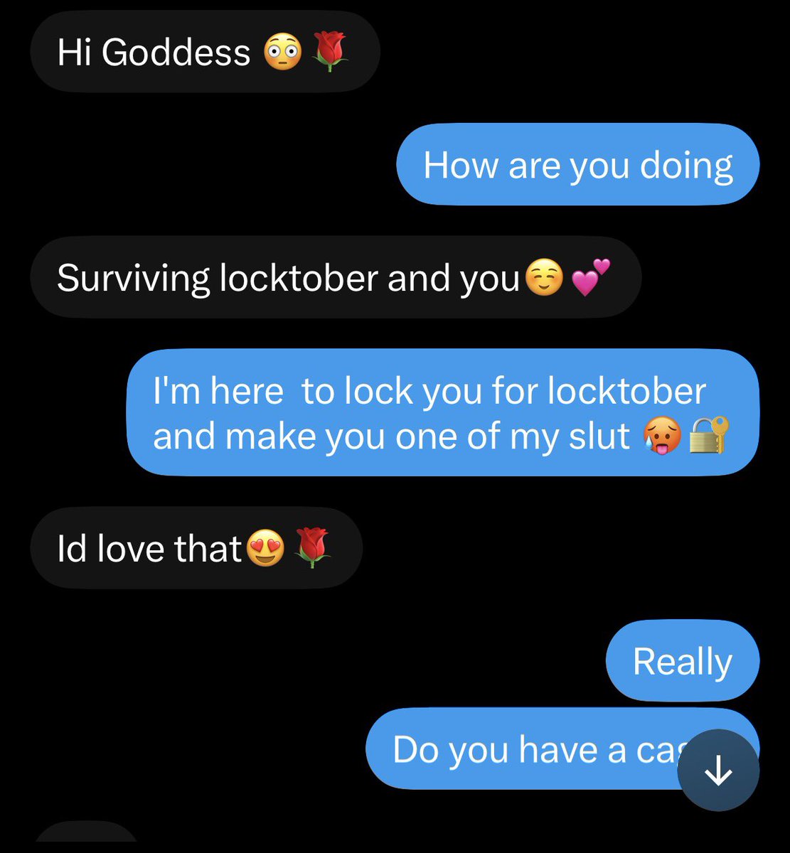 gddessjenny's tweet photo. Today is the second day of Locktober...
time to lock up your useless clitty for Goddess Jenny.
For one whole... month.🔐

Being caged for Goddess Jenny… 
it's the greatest blessing a loser like you could ever hope for.😍 https://t.co/BuEW8dvAoC