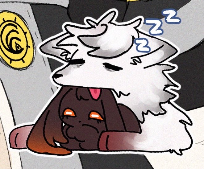 amouvve's tweet photo. very fond of bunnymo and sleepy wolfdo https://t.co/EHZ28c0jQf