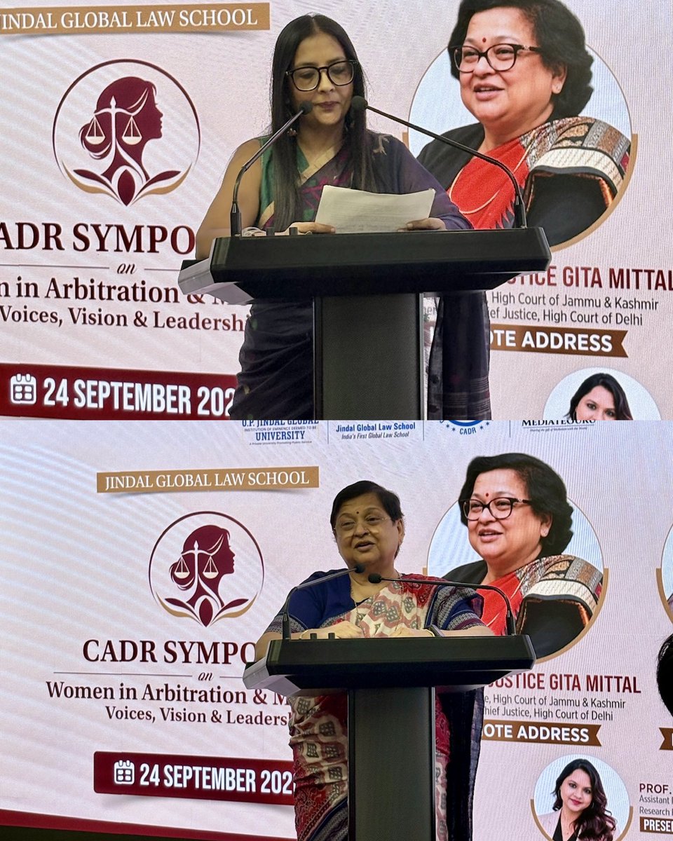 Akashtnnls's tweet photo. CADR Symposium on Women in Arbitration &amp; Mediation
20 Distinguished Women Speakers 
70+ Participants
2 Plenary Sessions &amp; 1 Roundtable
Experts from Leading Law Firms, ADR Institutions, Academia &amp; Industry

A day dedicated to celebrating the women in ADR! https://t.co/nj3wDEkkqR