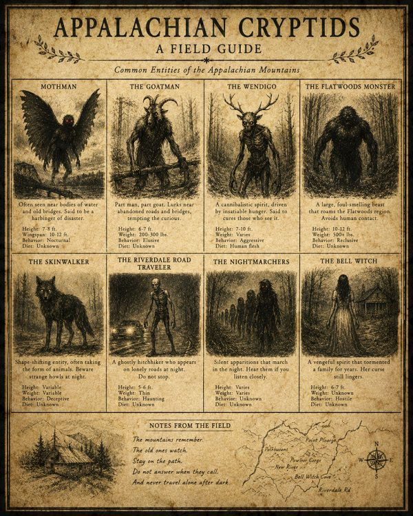CrawfordsWeekly's tweet photo. When it comes to Appalachian #Cryptids - keep your field guide handy. https://t.co/eGsd4pwRBQ