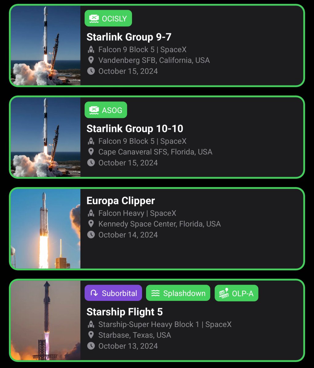 Tryade777's tweet photo. @Alexphysics13 @Truthful_ast Almost 2 Years ago, they launched 4 Rockets (2x Falcon 9, Falcon Heavy and Starship Flight 5) on 4 different pads in just 2 days https://t.co/ucfsqzsdAD