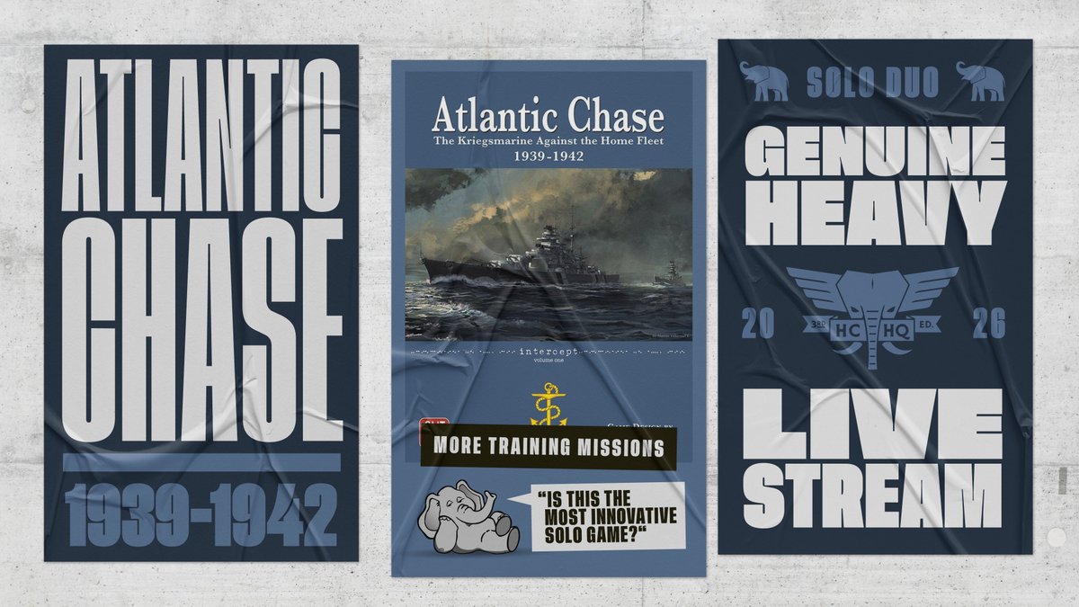 HeavyCardboard's tweet photo. Starting momentarily:

Part 2 of our Training Missions for @gmtgames Atlantic Chase going live at 1100 EDT!

Come peep it, yo!

https://t.co/kKlHDnyCkh https://t.co/eknvzvKVan