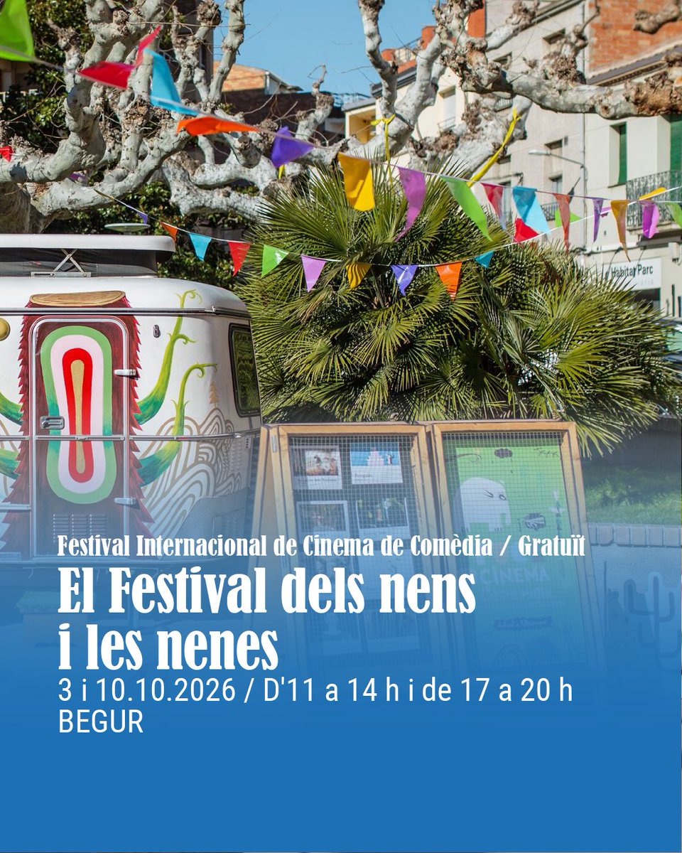 menutsGirona's tweet photo. 🎬 Famílies, arriba El Festival dels nens i les nenes, una proposta del @Begurfilmfes pensada perquè el cinema sigui també un punt de trobada per al públic familiar.

📅 3 i 10.10.26
⏰ D’11 a 14 h i de 17 a 20 h
📍 #BEGUR

🔗 https://t.co/dWyXU4gBZS

#menutsgirona #CostaBrava https://t.co/e0G74A8Lp4