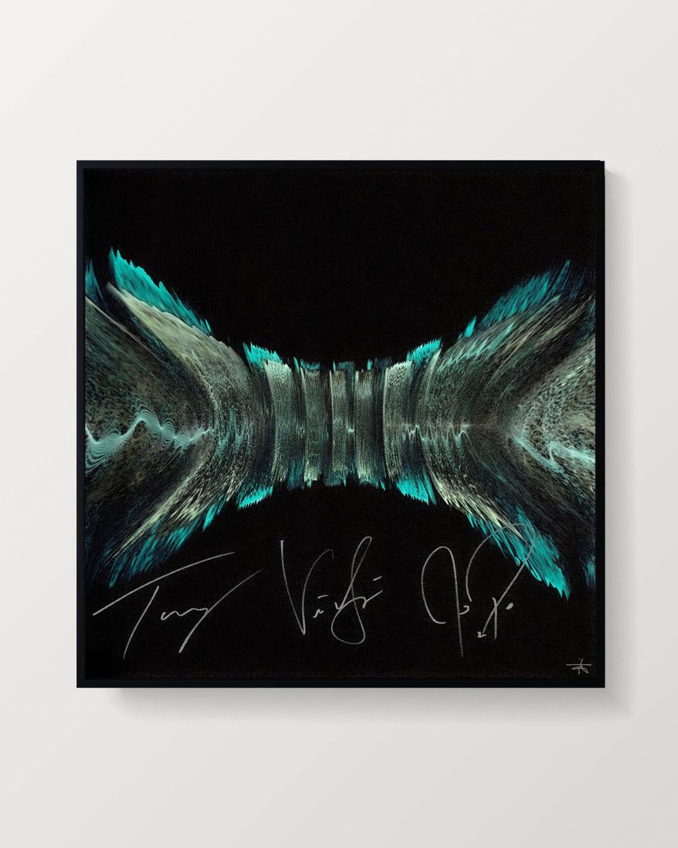 piercetheveil's tweet photo. We teamed up with @soundwaves_art to hand-sign a limited collection of artwork created from the sound waves of "King For A Day."

All profits raised will support @ltdfoundation in making dreams come true for music fans facing life-threatening illnesses by creating once-in-a-lifetime Dream Days.

Only a limited number of signed artworks are available.
https://t.co/LrX76JpNwP
