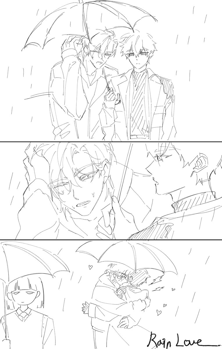 ru3_gw5's tweet photo. 🌧️🖤🤍 https://t.co/jkLe6aVscf