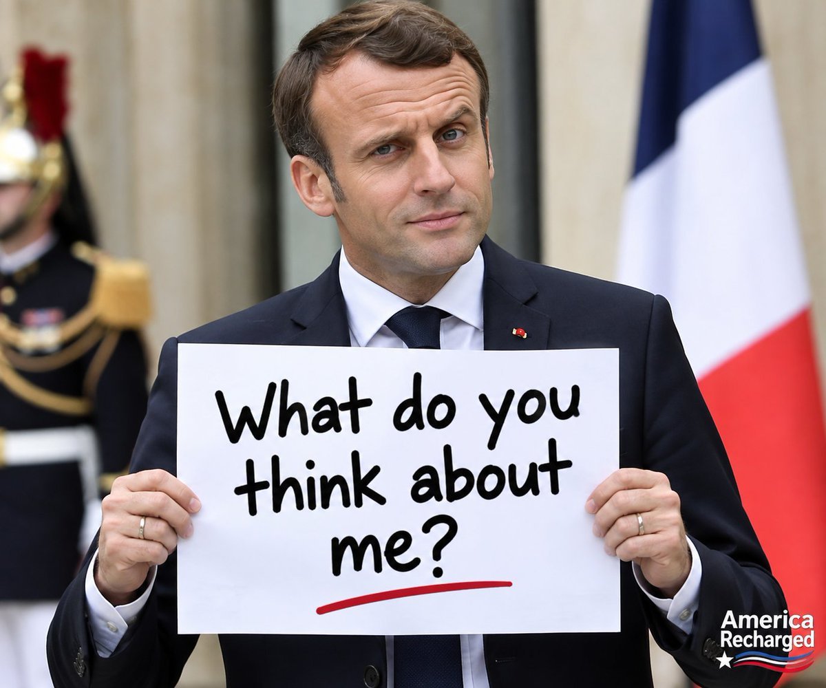 TravelDestiny10's tweet photo. What do you think about Emanuel Macron President of France? 🇫🇷

A) Strong Leader 💪 

B) An Idiot 😠 https://t.co/d810FfyQCC