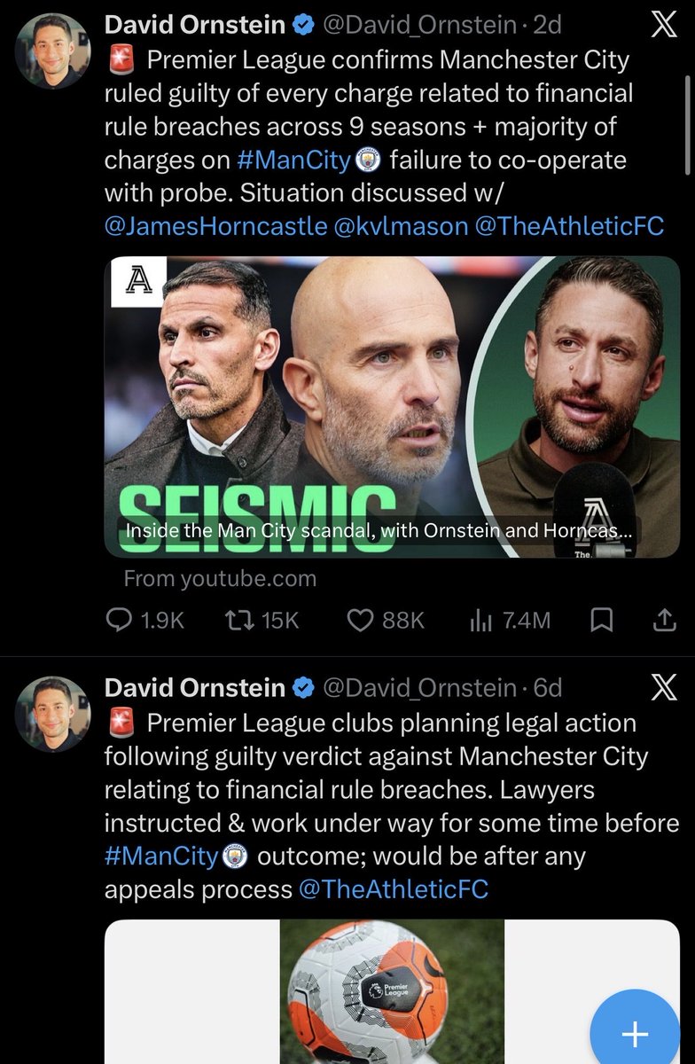 trevsenpaii's tweet photo. David Ornstein can you tell me why as a journalist you’re only tweeting the negative against city. City lodged their appeal today and there’s 0 tweets because it doesn’t give you the clicks. Are you a journalist or a mouthpiece campaigning against our club https://t.co/luhvvOTVuU