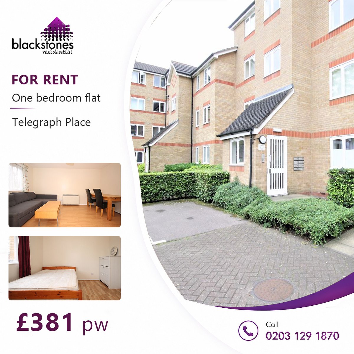 BlackstonesRes1's tweet photo. 🏡 TO LET | 1-BED | TELEGRAPH PLACE, E14 💷 £381 pw

Bright apartment, recently redecorated with neutral décor.

📍 4 mins to Mudchute DLR
🚆 Close to Canary Wharf &amp; Mill Quay

📞 0203 129 1870

#LondonProperty #CanaryWharf #E14 #ToLet #LondonRentals

https://t.co/4s4AquUDwv https://t.co/RLEoqHGj8c