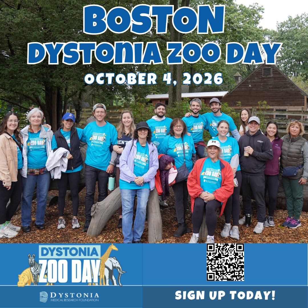 dmrf's tweet photo. Boston Dystonia Zoo Day is Sun 10/4 and it’s not too late to register and join us at the Franklin Park Zoo. 

Meet people who understand dystonia and build lasting friendships. 

Check-in begins at 9 am, with the program starting at 10 am.

https://t.co/7b6kL3vURU
#dystonia #dmrf https://t.co/6K3MdrLYcq