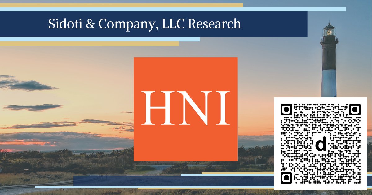 SidotiResearch's tweet photo. New research today on @hnicorporation $HNI #sidotiresearch
Read note: dlvr.it/TVlQPm
#investing #smallcap #microcap https://t.co/FsmdZQXvCG