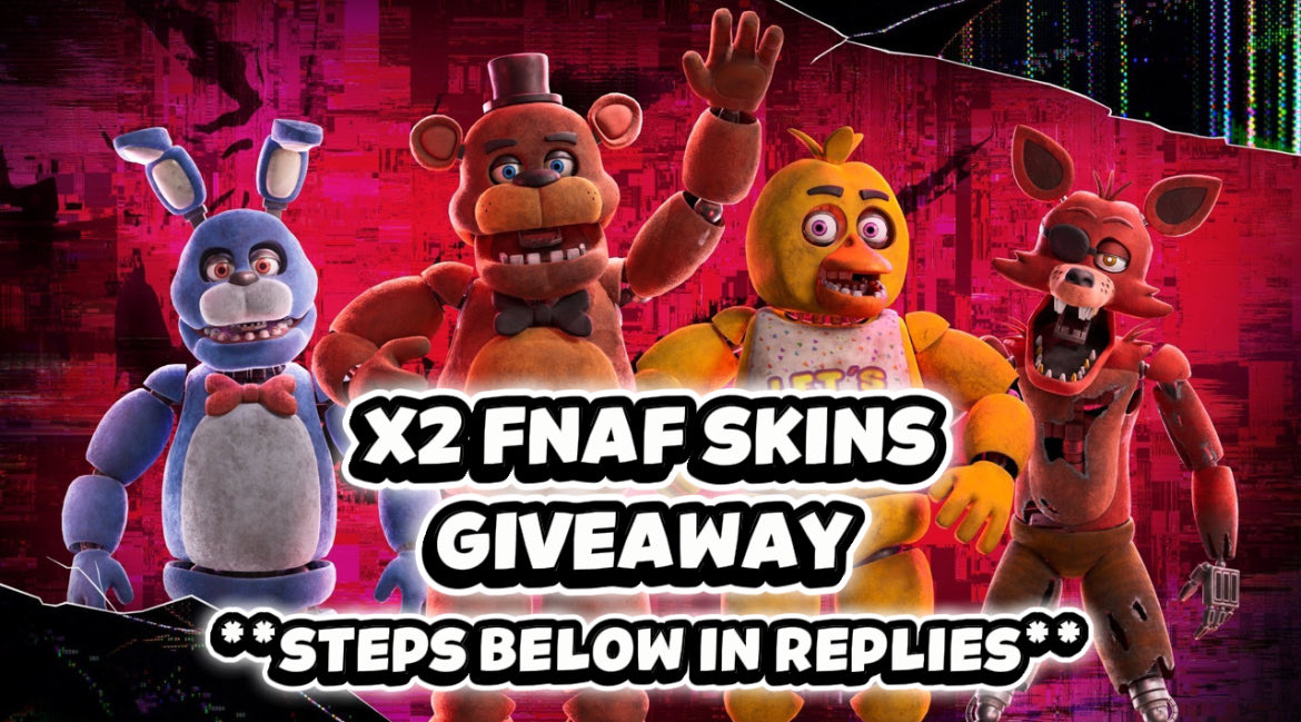 Castgfishy's tweet photo. LIKE FAST if you are missing a FNAF Skin for your account ! 🐻

IM GIVING TWO SKINS ON MY DISCORD SERVER **to join watch the first reply** https://t.co/pagYzAhG3b