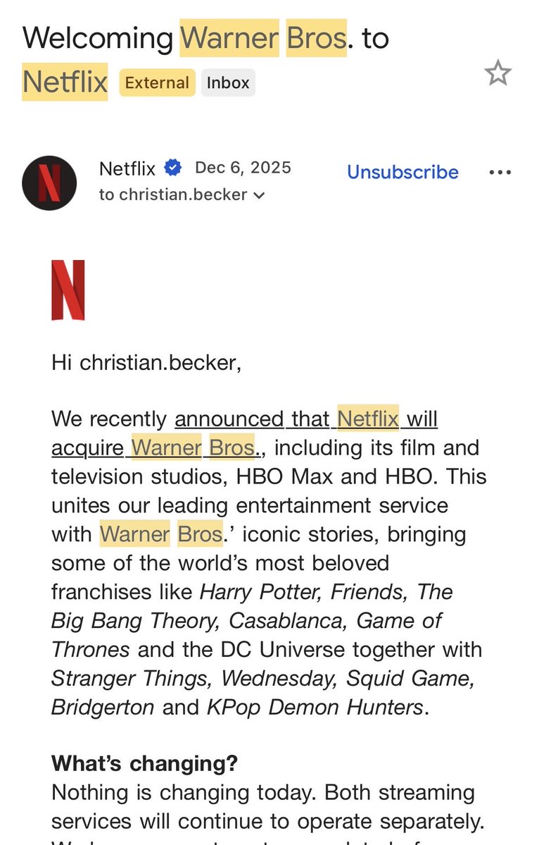 TheAmazingBeck's tweet photo. Still can’t believe they sent this email https://t.co/p8uJnWOnQ2