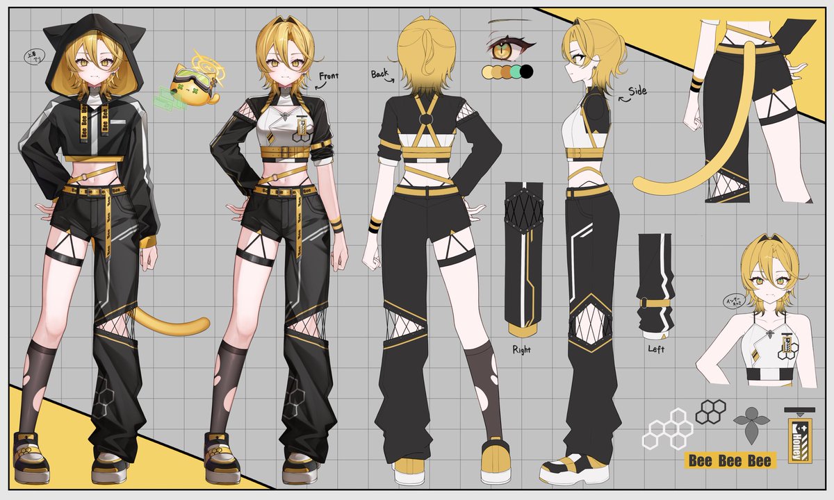 8moon_0ne's tweet photo. 🐝[ 三面図＆ハッシュタグ公開 ]🐝

🖤ﾌｧﾝﾏ  🐝🌙
💛総合  #蜂月れんね
🖤FA     #ぱちぱちれんね
💛配信  #はちづきすぴーかー
┈┈┈┈┈┈┈┈┈┈┈┈┈┈┈┈┈┈┈
Logo🖤💛
[@ami5x10_k ]ｻﾏ

Mom🖤                    Dad💛
[@Benichaaa_n3 ]×[@koutya_no_tya ]

 #新人Vtuber  #vtuber https://t.co/U7wexfPquv