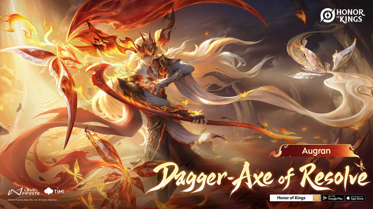 honorofkingsFR's tweet photo. ⚔️ Augran Hache-dague de la détermination est désormais disponible !
🛍️ Procurez-vous ce skin légendaire directement dans la boutique au prix promotionnel de 1 350 jetons pendant la première semaine.
#HonorofKings #HOK #Augran #DaggerAxeOfResolve https://t.co/LrE9yVw8t9