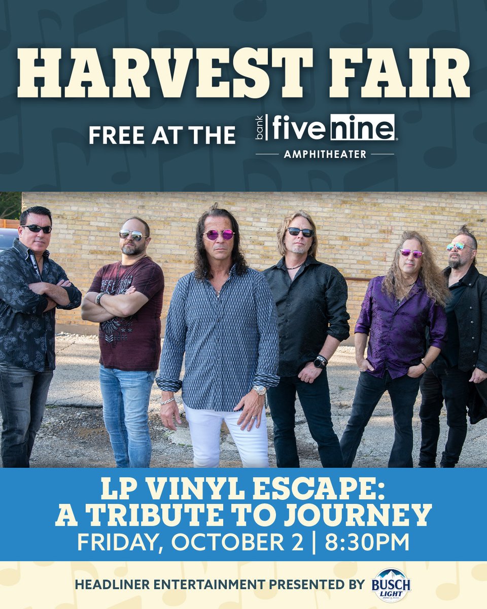 wistatefair's tweet photo. Get your fall on with pumpkins, scarecrows, free family fun, and everything else that Harvest Fair has to offer 🍂

🕐 Harvest Fair is open today from 5pm - 11pm
🎵 LP Vinyl Escape: A Tribute to Journey takes over the Bank Five Nine Amphitheater for FREE live entertainment, presented by @BuschBeer
🎃 Save time and buy your Activity & Ride Tickets in advance for extra fun like amusement rides, Pumpkin Bowling, and making your own scarecrow!

Get your tickets now: https://t.co/dIUyps0kFs