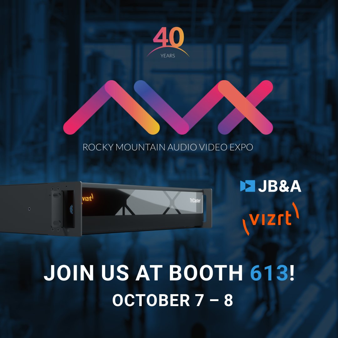 jbanda_dis's tweet photo. Join JB&A and Vizrt at #AVX2026!
Visit Booth #613 to connect with Rich Fletcher and Donny Oropeza, explore the latest AV innovations, and see what's new from Vizrt.
#Vizrt #AVX2026 #ProAV https://t.co/mhNAH0ETe9