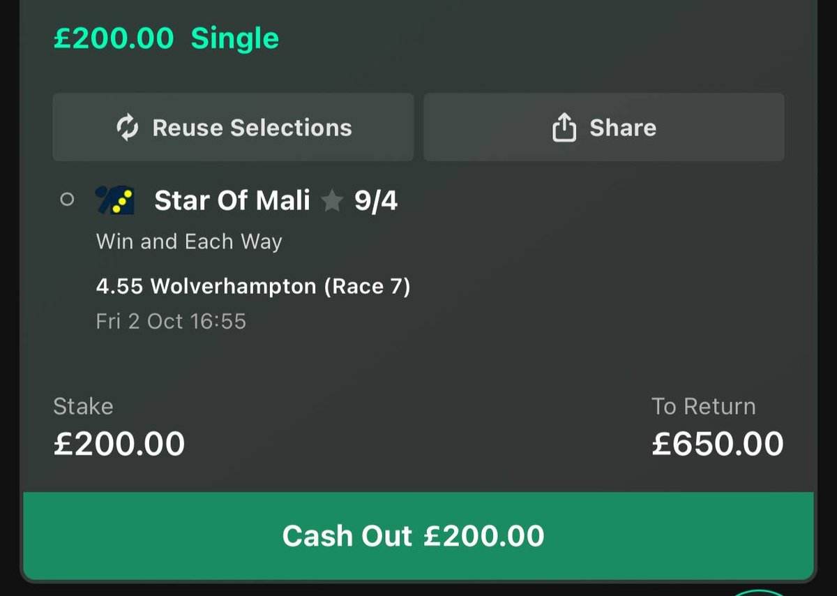 VegasLeeLP's tweet photo. Star of Mali, another good horse, i’m not playing around today tell em bring me my money https://t.co/Ni4E09H6PB