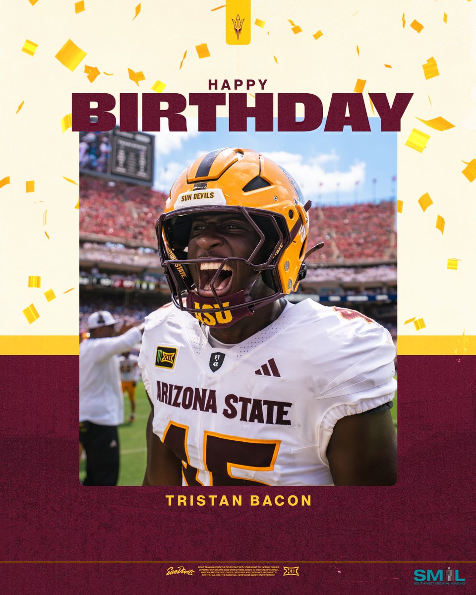 ASUFootball's tweet photo. Happy Birthday Tristan! 🎉

@Tbacxn14 https://t.co/oW52SoYO6U