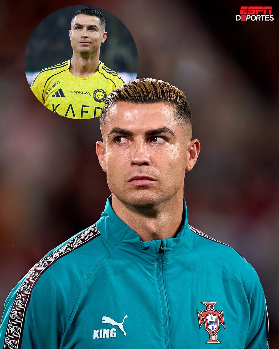 ESPNDeportes's tweet photo. En su momento (2015) cuando Cristiano Ronaldo habló sobre '¿cómo le gustaría terminar su carrera?' él dijo "Quiero terminar con dignidad en el máximo nivel. No me veo en EE.UU., Dubai o Qatar"... https://t.co/gNCETaYIxh