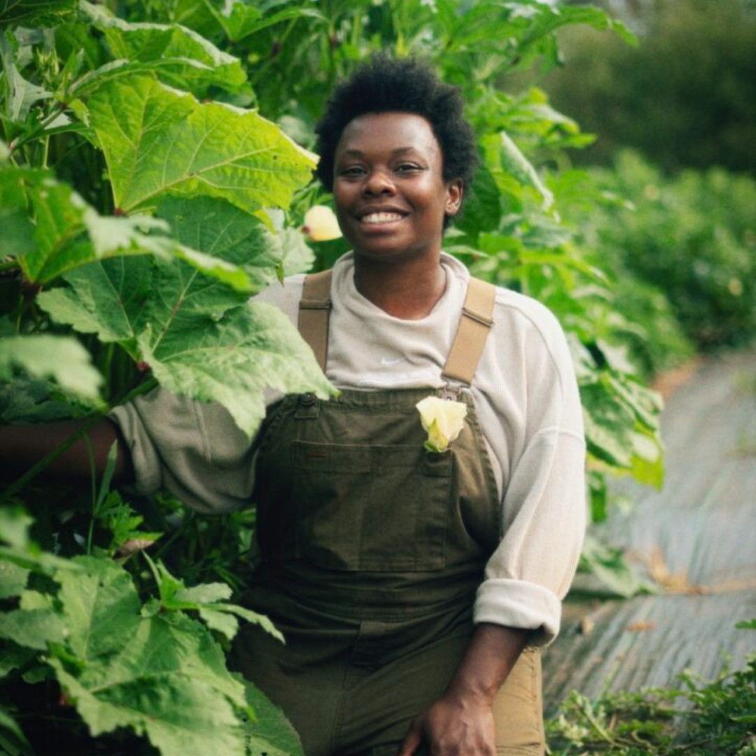 NASDAnews's tweet photo. In honor of International Year of the Woman Farmer, NASDA is continuing to celebrate farmers like Jarmonay P. Nelson of Enjoui Farm. After years of working in professional kitchens, Jarmonay found her way to farming through a desire to better understand where food comes from and create stronger connections between food, health and community. Today, she grows food while teaching youth, adults and people with disabilities how to grow and prepare their own food. Her advice to the next generation? Start small, learn deeply, build relationships and don’t wait for permission. Read more of her story: https://t.co/7wH4KTdWit