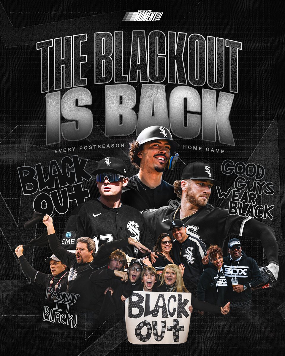 whitesox's tweet photo. you know what to do, Sox fans ⚫️ https://t.co/jorGfmkGKI