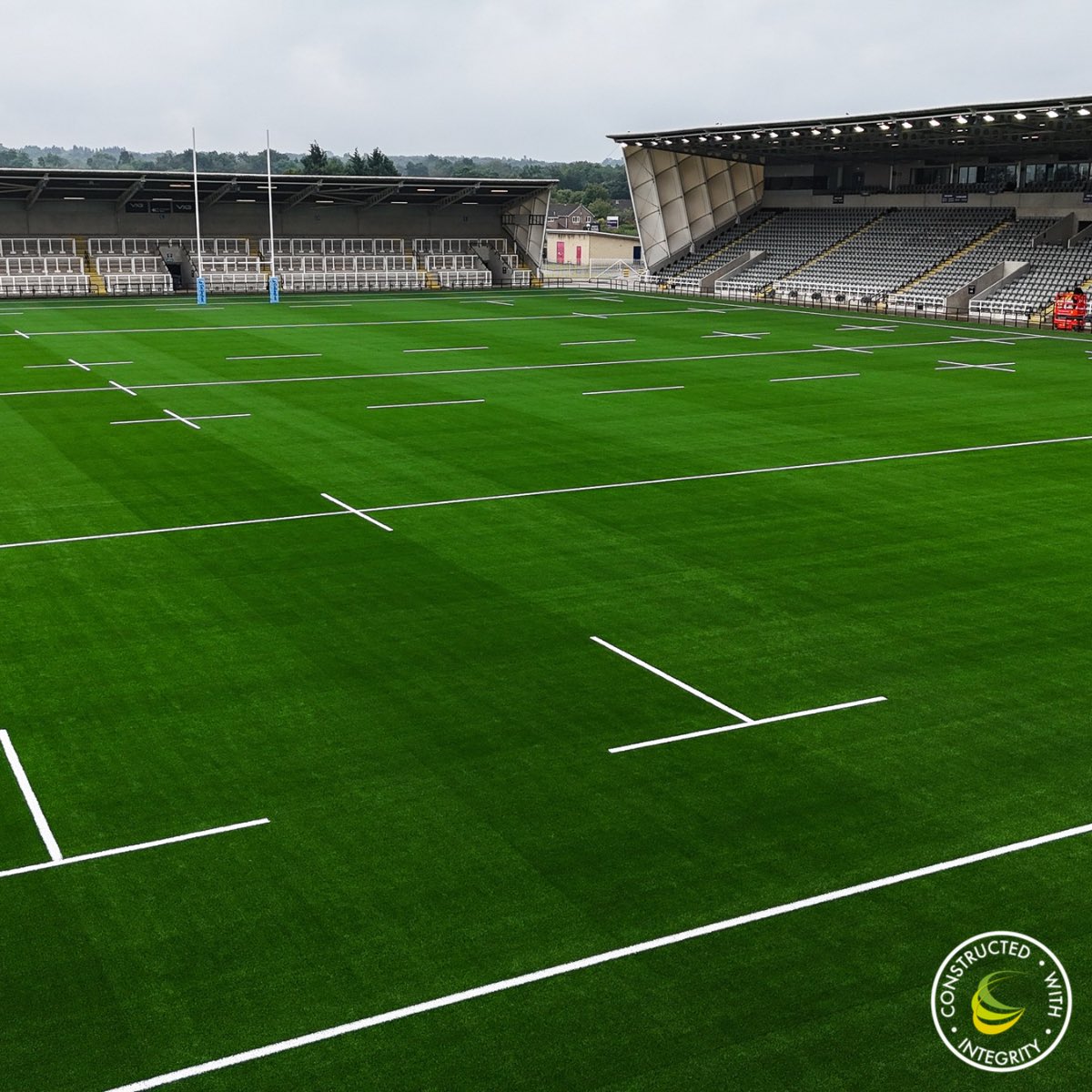 SCSlatter's tweet photo. A new surface for a new era dawn. 
We wish @NCL_RedBulls good luck as they play their first competitive match on their new 3G pitch this Saturday, following the completion of the resurfacing works by S&amp;C Slatter.
#Rugby
#NewcastleRedBulls
#FieldTurf
#ConstructedWithIntegrity https://t.co/atSXLPRfDv