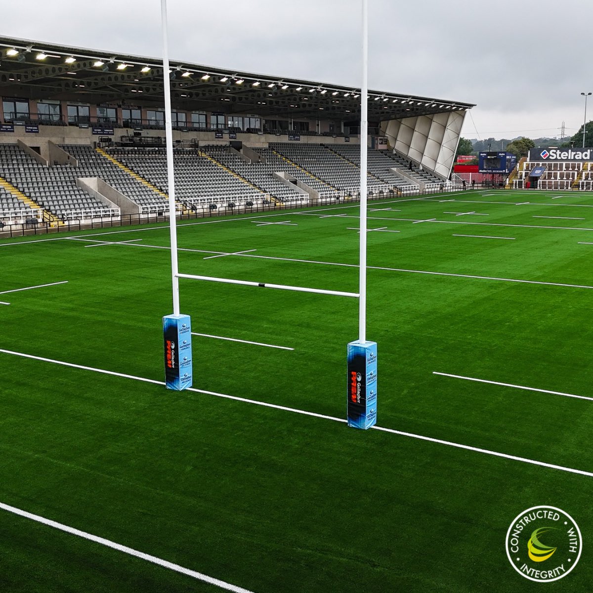 SCSlatter's tweet photo. A new surface for a new era dawn. 
We wish @NCL_RedBulls good luck as they play their first competitive match on their new 3G pitch this Saturday, following the completion of the resurfacing works by S&amp;C Slatter.
#Rugby
#NewcastleRedBulls
#FieldTurf
#ConstructedWithIntegrity https://t.co/atSXLPRfDv