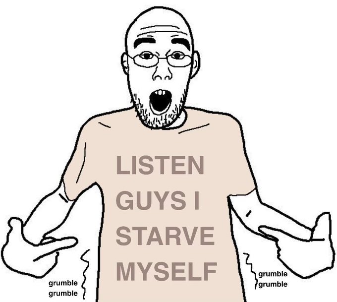 eatdicknotfood's tweet photo. can someone reply w like every mental illness version of this meme. i'm particularly looking for the sh one. https://t.co/JELVZ4lPy9