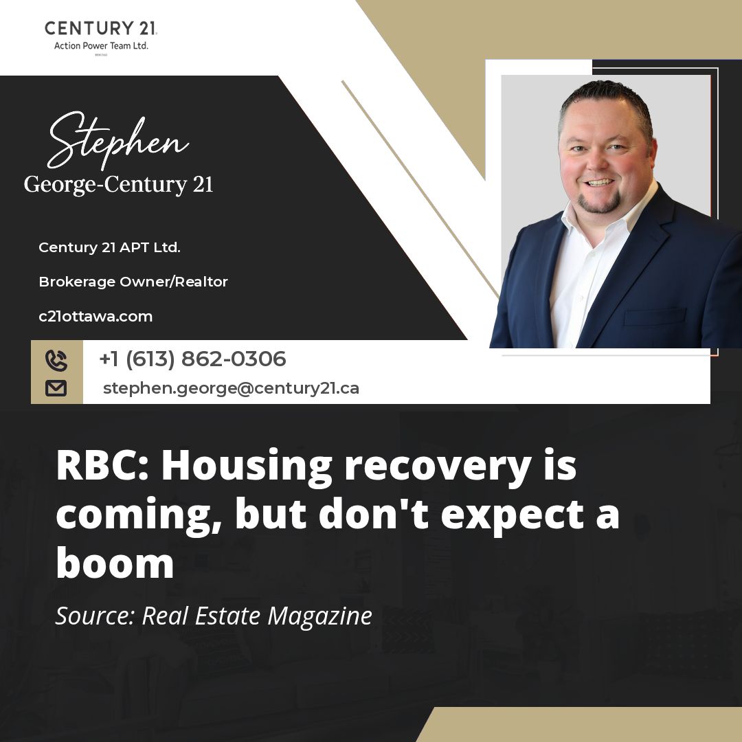 georgeCentury21's tweet photo. RBC: Housing recovery is coming, but don't expect a boom
It looks like Canada’s housing market is making a steady comeback, with resales on the rise, inventory holding steady, and price declines slowing down. While it’s not shaping up to be a dramatic boom, RBC’s outlook ... https://t.co/jQXxs4fNmg
