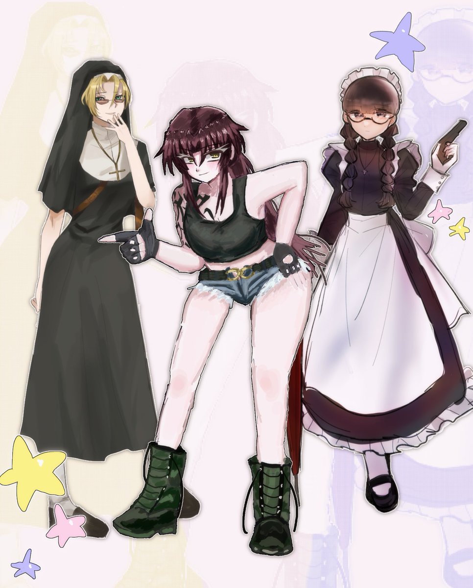 twohannyo's tweet photo. ブラクラ合作しました
#BLACKLAGOON https://t.co/A55TK6AGSB