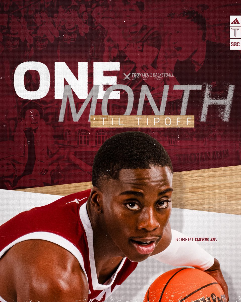 TroyTrojansMBB's tweet photo. Almost that time 😤

#OneTROY ⚔️🏀 https://t.co/TucF3xPfoS