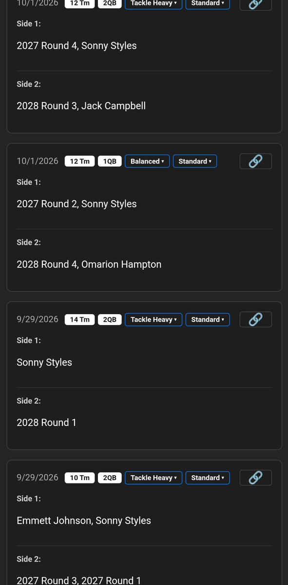 IDPTradeDB's tweet photo. And a little sampling of some recent Sonny Styles trades for you. https://t.co/urvvrVTEY8