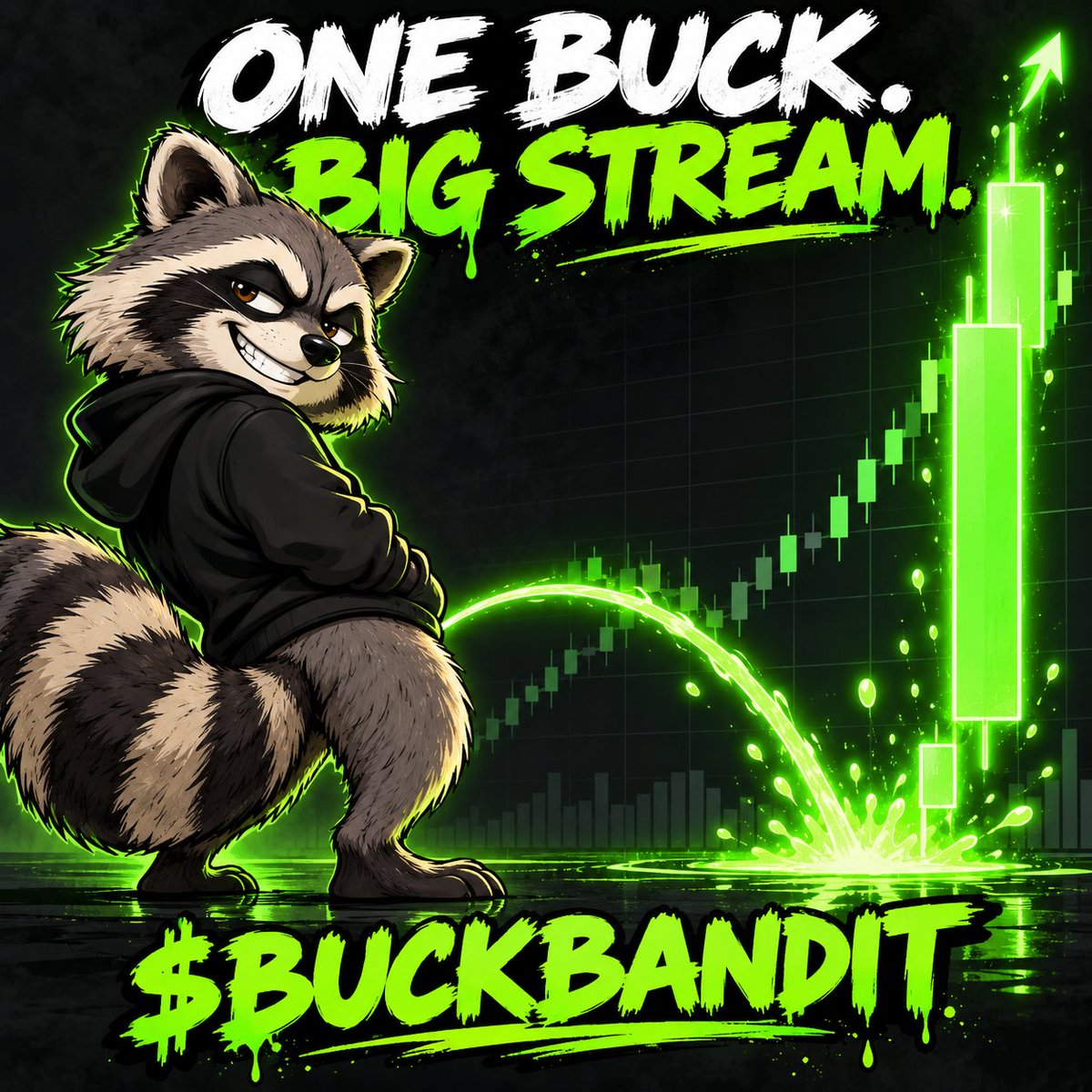 Buckbandits's tweet photo. ONE BUCK. BIG STREAM. $BUCKBANDIT https://t.co/RuQZX3ht5x