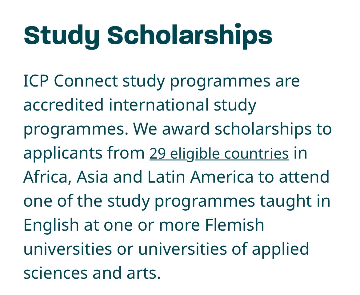 Eucharia_Mom's tweet photo. Before you spend millions trying to fund a Master’s abroad, check Belgium 🇧🇪 first! 

There’s a fully funded scholarship opening soon that many people barely talk about.

The VLIR-UOS ICP Connect Scholarship can cover:

-International travel
-Tuition fees
-Living expenses
-Insurance
- Other programme-related costs

Africans are eligible!

Applications for 2027–28 are expected to open in mid-November 2026.

Don’t wait until the scholarship starts trending before you prepare.

Start checking the eligible programmes now. https://t.co/Hr7VtbDIVj