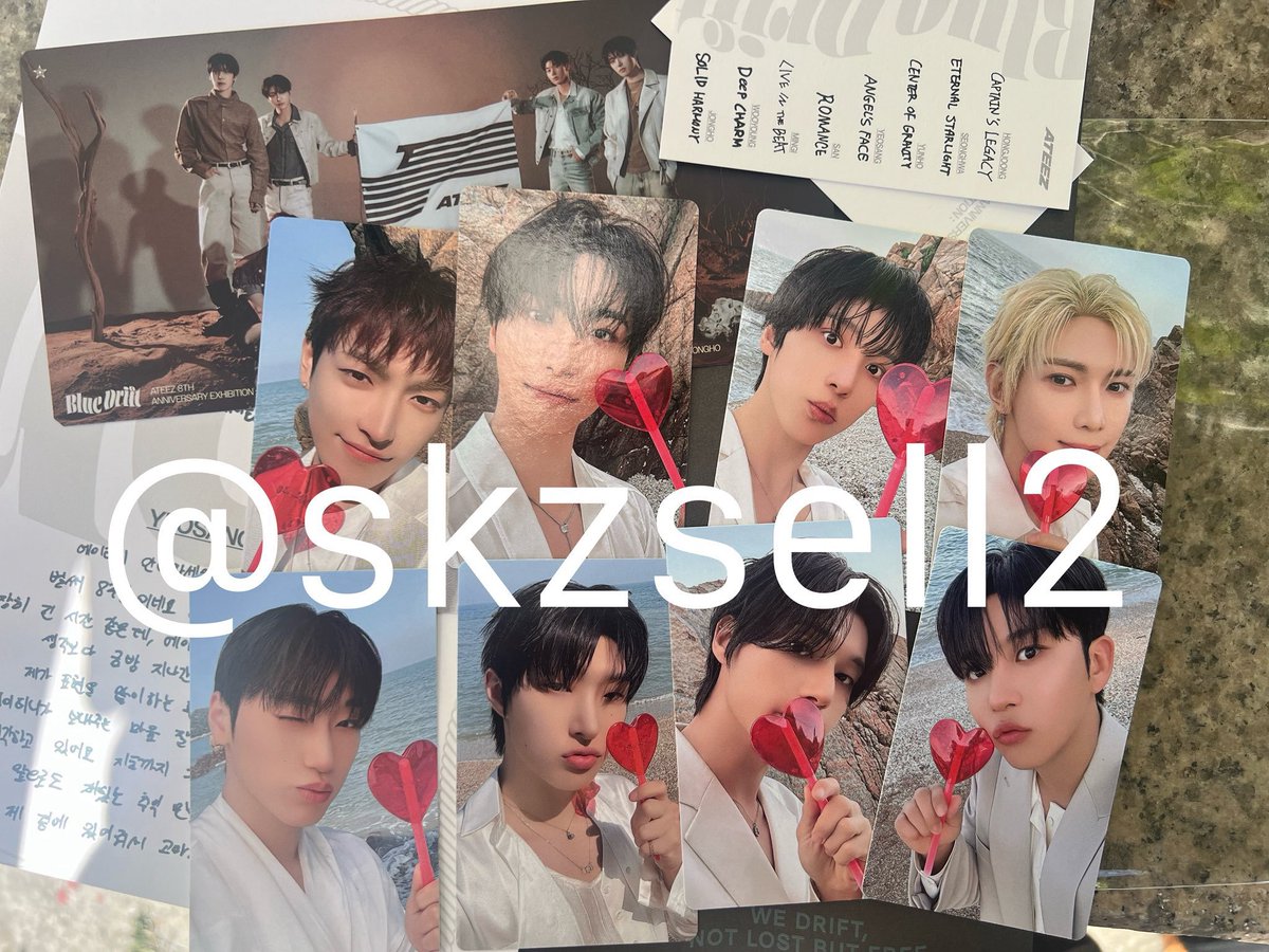 pruserux's tweet photo. deal / ไม่พร้อมส่ง 🇰🇷
ATEEZ 8th Anniversary Exhibition
♡ set 8 ใบ 990฿ (เหลือ 2)

🛒 ราคารวมส่งกลับแอร์
#ตลาดนัดateez #ตลาดนัดเอทีซ https://t.co/PlrRYGrxvC