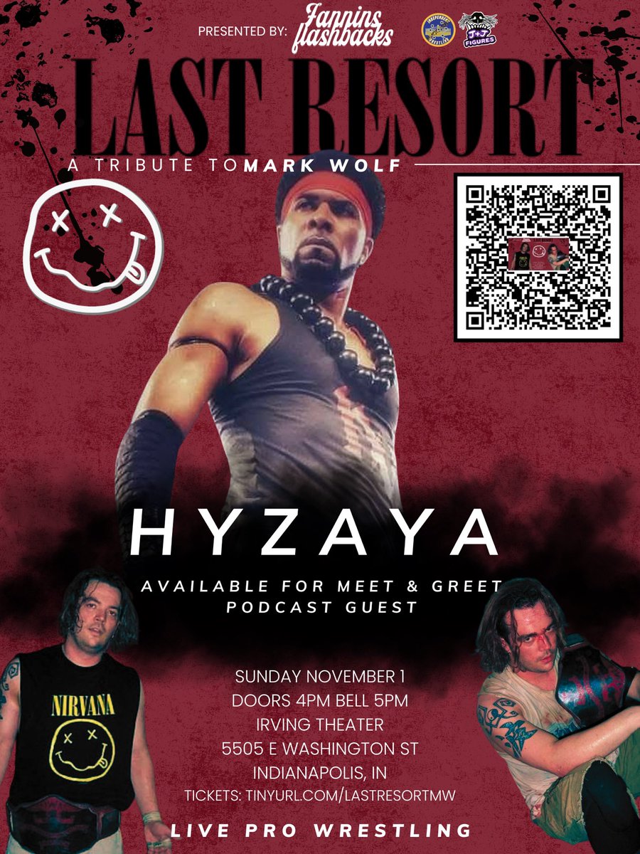 jfannin73's tweet photo. It’s Friday. PAYDAY! So there are going to be several announcements today for #LastResortMW. Watch #FanninsFlashbacks on @indiewrestling to find out what TAG TEAM @tr1kdavis is facing. Next announcement: HY ZAYA will be there. Meet &amp; Greet and podcast guest. Get your tix NOW! https://t.co/TAhmtLM87b