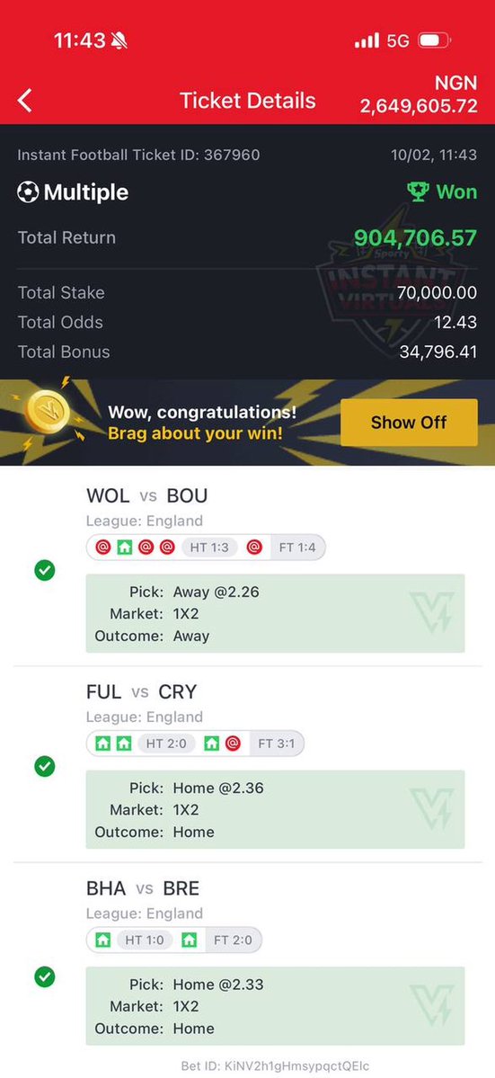 Timmyofdelta's tweet photo. NEW UPDATE 😇🏆

If you are into virtual, and you want to make millions from sportsbetting on SportyBet! Join this telegram channel,    

https://t.co/5l5zf1i5x1

Yall should join oh https://t.co/ySDpgGrjw3