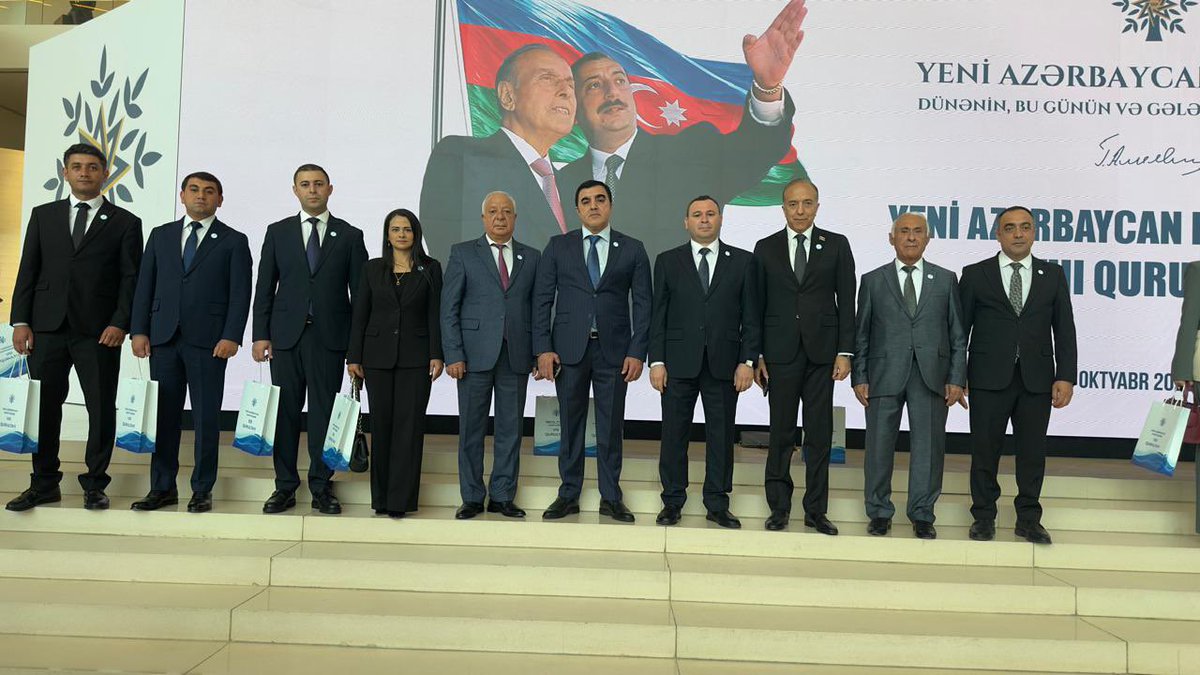 NizamiSafar's tweet photo. Heydər Əliyev Mərkəzində Yeni Azərbaycan Partiyasının (YAP) VIII Qurultayı keçirilib.

Yeni Azərbaycan Partiyasının Tovuz rayon təşkilatının nümayəndələri ilə birlikdə mötəbər tədbirdə iştirak etdik. https://t.co/QhG6Y66bPZ