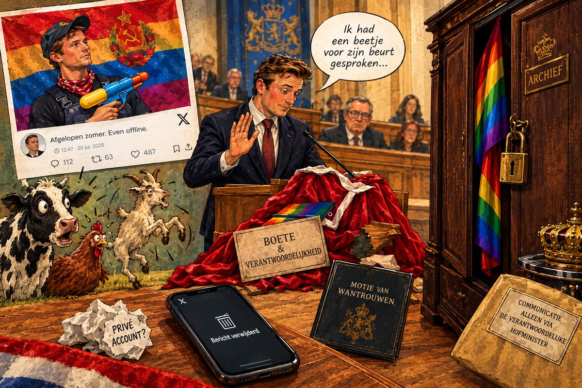 Chronicles_Ob's tweet photo. Eerst de Kalasjnikov.
Toen het boetekleed.
Nu de regenboogbanier, het verdwijnende bericht en “een beetje voor zijn beurt”.
Ach.
De Hofkansel spreekt toch met één mond?

En waar is die BoerenAmbassadeur gebleven?

Link in bio
#oldebroek https://t.co/MiSEIE7i3L
