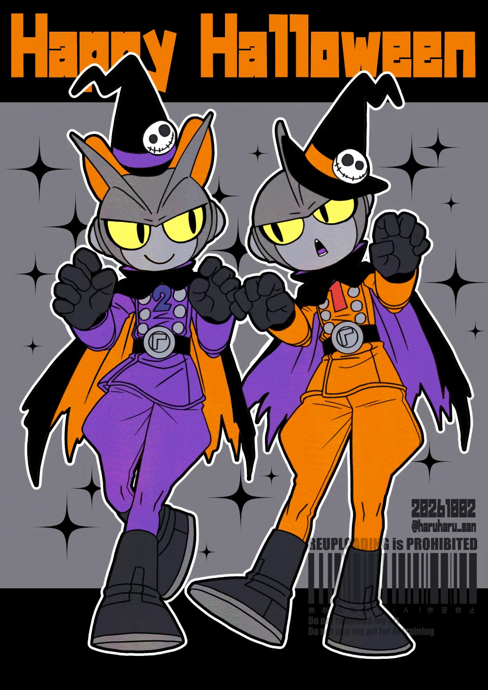 春さん/skeb受付中 в X: „ハロウィンカラーの配色が楽しい“ / X