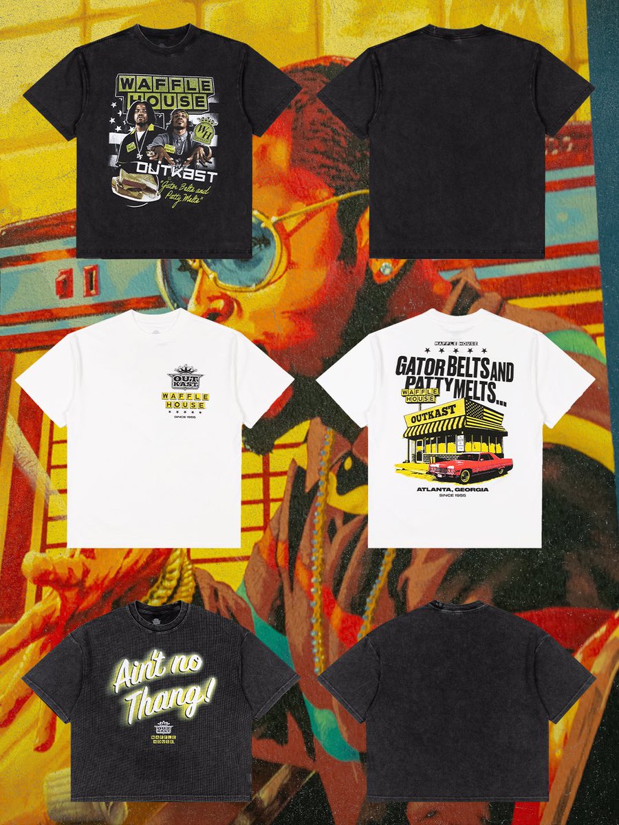 Outkast's tweet photo. Now serving: Outkast x Waffle House 

https://t.co/YYgjl4PmBJ  🧇 👽 https://t.co/mmbf81xyQe
