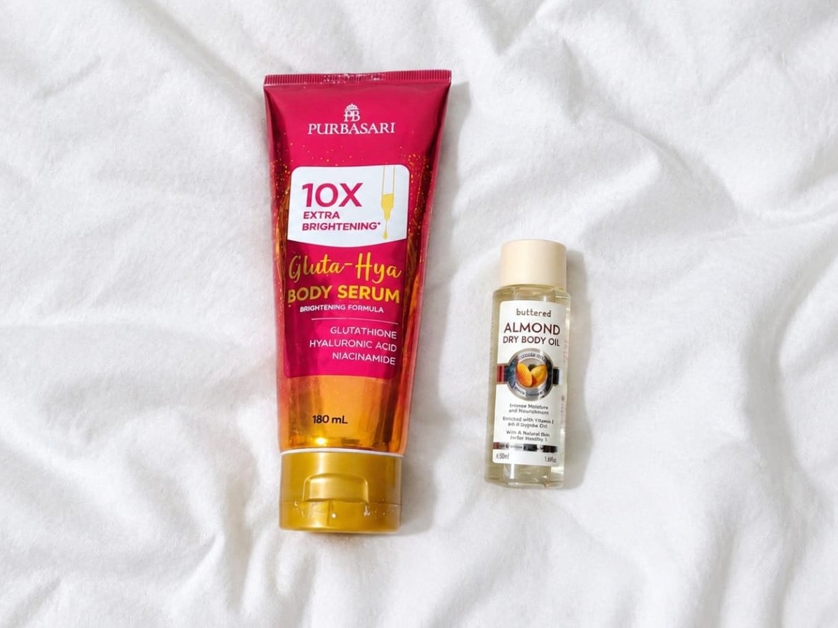 sweetnadaa's tweet photo. • Setelah pake racikan body lotion mahadahsyat, layering dengan body serum dan body oil almond
🧴Body serum https://t.co/towugImfzH
💧Body oil https://t.co/SlN5PHepq3 https://t.co/CjfhthLO9p
