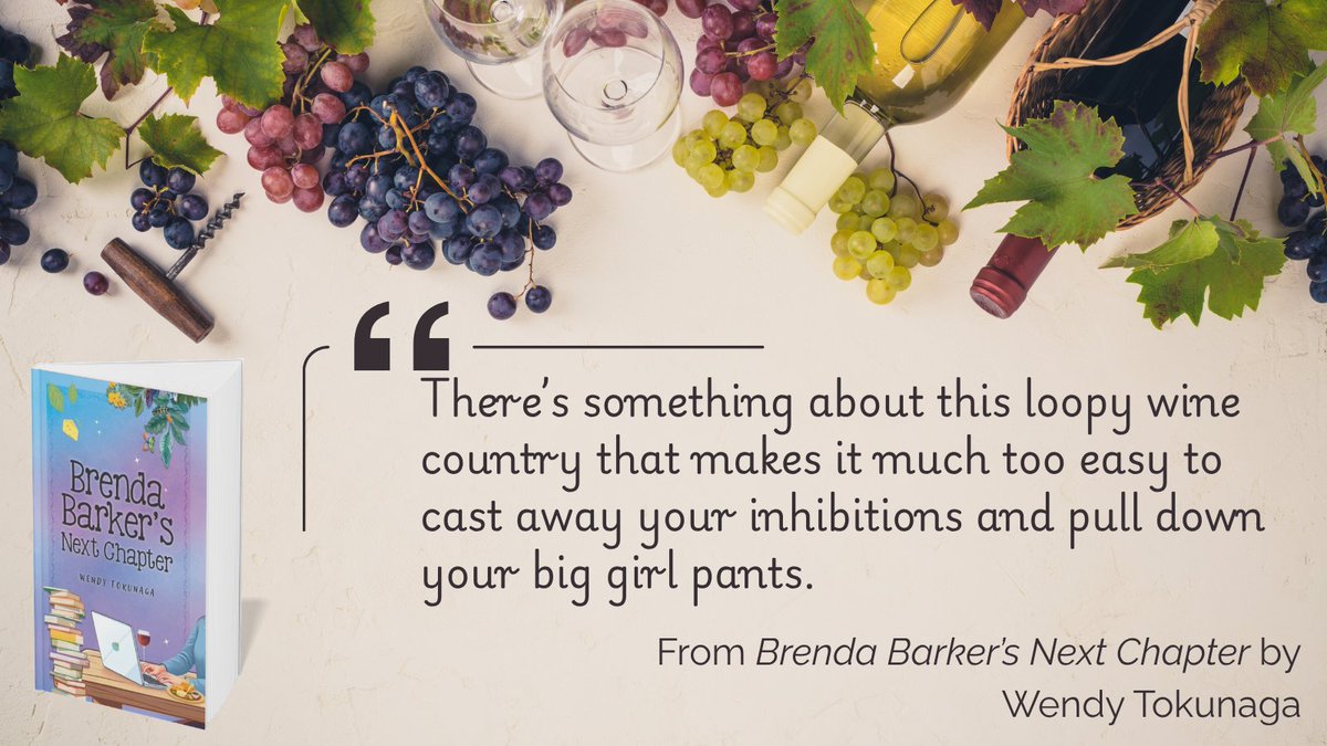 Wendy_Tokunaga's tweet photo. Brenda Barker's Next Chapter: "A delicious pairing of words and wine." β Todd Shimoda https://t.co/MSOpmOxpxo #wine #writing #writinglife #winecountry #readingcommunity #novels #writingcommunity https://t.co/QtajgFhZIm
