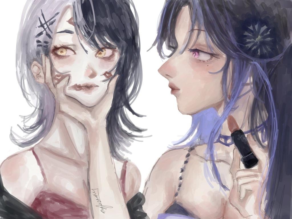 novel_seraph's tweet photo. I commissioned a friend for this it is a masterpiece very sweet ugh i love shioraven and my friend they're all cuties
#shiorinsketch #ravencrafts https://t.co/rdN6EJWGJM