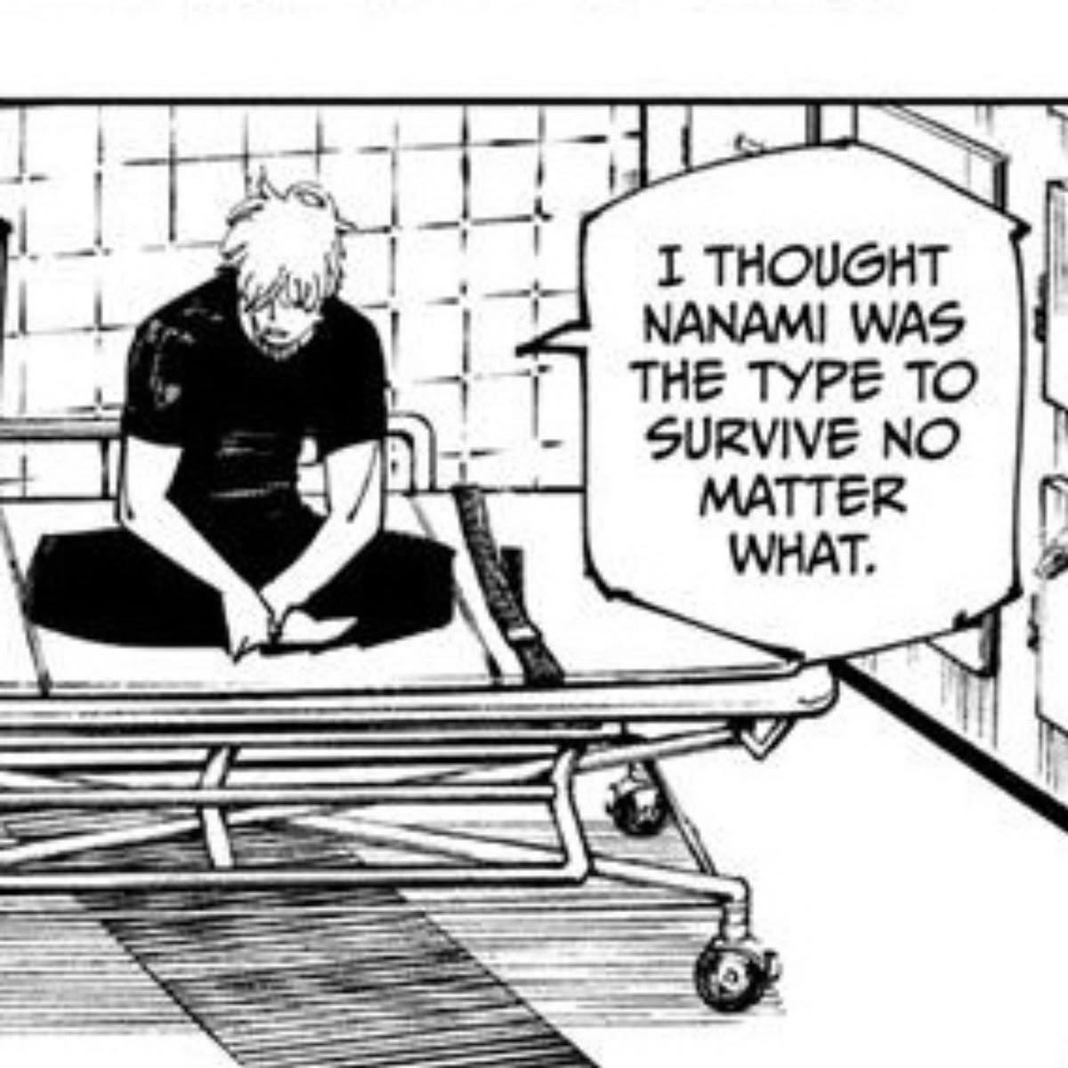 kkubluu's tweet photo. gojo was genuinely disappointed &amp; shocked seeing nanami go… he had the most faith in him 💔 https://t.co/xR0afwrCRH